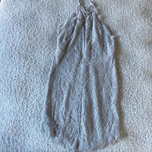 Free People Intimately Shes Got It Gray Lace Slip Bodycon Dress - Picture 6 of 6